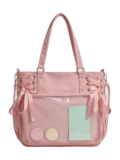 Coquette Ribbon Ita Bag in Bubblegum