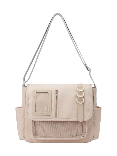 Y2K Ita Messenger Bag in Oat