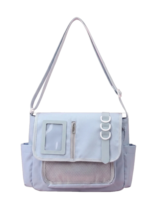 Y2K Ita Messenger Bag in Baby Blue